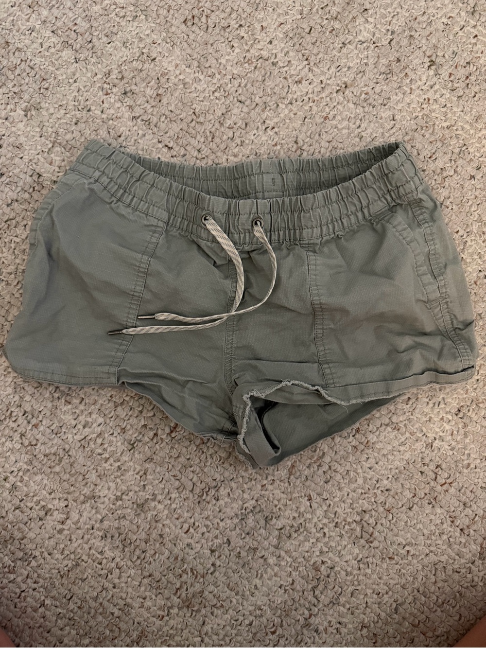Vuori Olive Drawstring Athletic Shorts